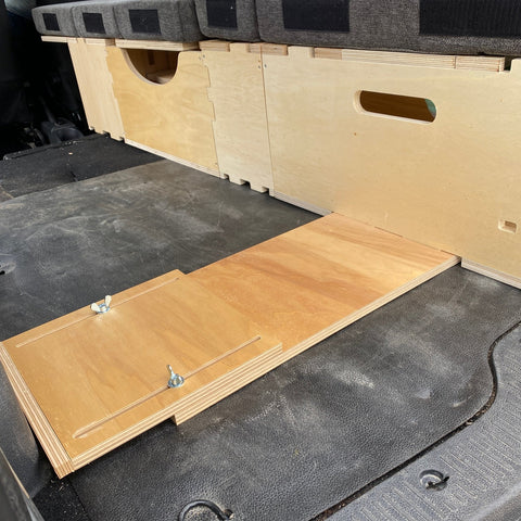 Cuña de madera - compatible con kits de furgoneta y monovolumen